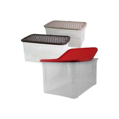 Box multiuso marea Belli e Forti 58x39x43 cm colori assortiti rosso tortora moka