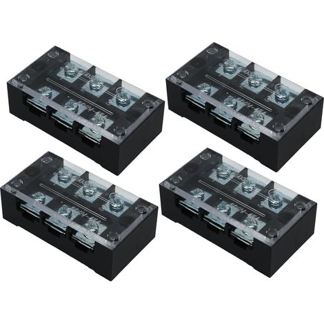 4 borniers à jonction fixe TB à double rangée pour courant élevé 600 V 45 A 3 positions (4503) (1/5)