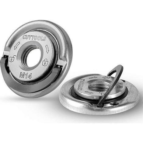 Plateau de pressage autobloquant pour meuleuse, écrou à bride à dégagement rapide, mandrin électrique, outils universels, filetage M14 (1/5)