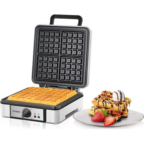 Gaufrier XXL, 4 gaufres, appareil à panini, gaufrier avec grill électrique