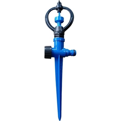 Arroseur rotatif à roue pour jardin pelouse irrigation automatique raccord 1/2 pouce système mobile efficace (1/5)