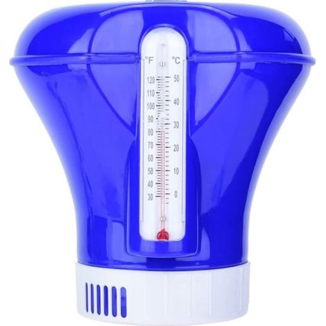 Inch Floating Pool Dispenser Pool Floating Dispenser Chlorine Dispenser Floating Chlorine Dispenser Chlorine Float Chemical Chlorine Float with Thermometer.