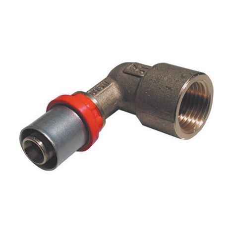 RACCORDO PRESS CURVO FEMMINA PER MULTISTRATO- 1/2 x 14- TIEMM- pezzi 1