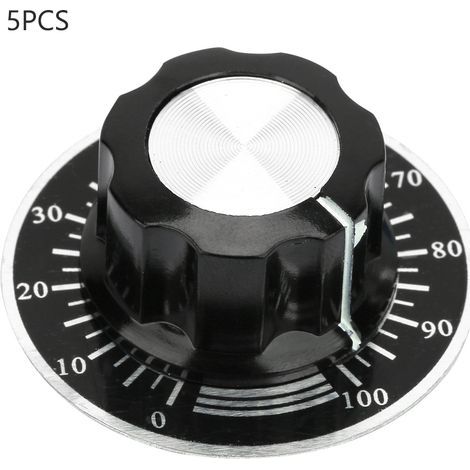 Bouton de capuchon de potentiomètre MF-A03, bouton moleté rotatif pour le remplacement du bricolage (1/5)