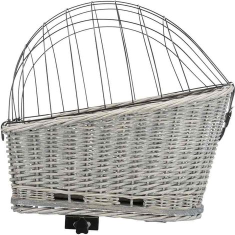 Trixie Cesta de Bicicleta Gris para Perro hasta 8 kg