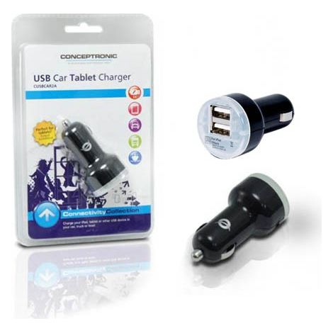 Caricabatterie conceptronic 5v 2xusb per auto 12/24v c05-219