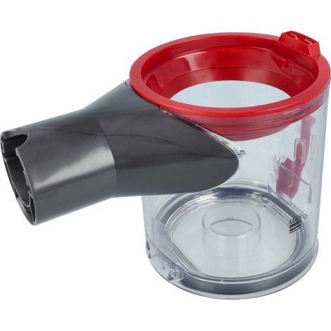vhbw Depósito reemplaza Dyson 967699-01 para aspiradora - Contenedor de repuesto, rojo gris, transparente