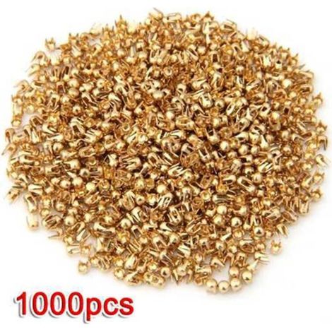 1000 2.5mm Clou Rivet Griffe en Cuivre d'Or Decoration Sac Ceinture (1/3)