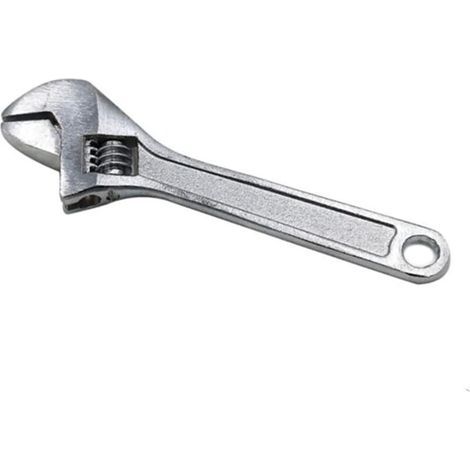 Mini clé à molette, 100 mm, en métal argenté, clé à mâchoire, outil à main (1/2)