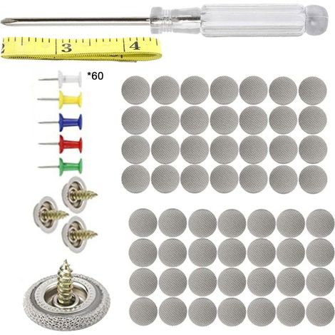 Kit de réparation de toit de voiture de 60 pièces, kit de réparation de toit de voiture  Boucle de toit intérieur de voiture, support de rivet à clipser pour toit de voiture (1/5)