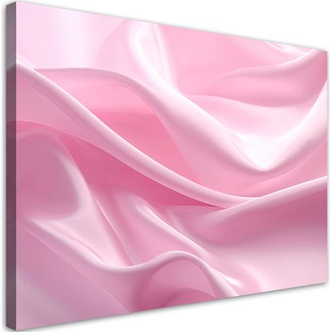 Stampe su Tela, Onde rosa astratte con una texture satinata - 30x20 (1/2)