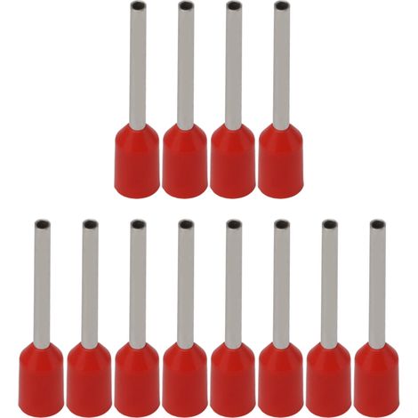 Connecteur électrique cosse à sertir cuivre étamé, 1000 pièces embouts de câblage AWG 22, borne à anneau isolée E0512 (1/5)
