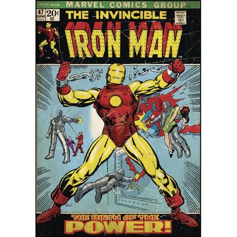 Poster Stickers Iron Man The Birth of The Power Iron Man Marvel (1/3)