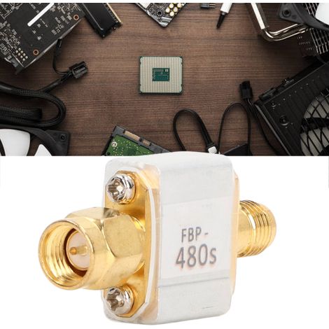 Filtre à ondes acoustiques de surface 480 MHz, transmission d'images numériques haute définition COFDM, bande passante dédiée 25 MHz (1/5)