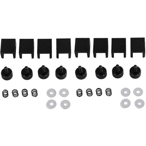 Set mit 8 Aluminium-Bettklemmen für 3D-Drucker, universell verstellbare Klemmen, kompatibel mit Ender 3, 3 Pro, V2, 3S und 5 Pro, robuste Unterstützung für das beheizte Glasbett. (1/5)