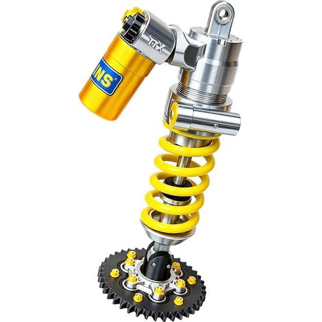 Lampe de bureau suspendue à ressort, objet décoratif mécanique pour étagère de bureau, lampe de chevet ou présentoir de garage, jaune argenté multicolore (1/5)