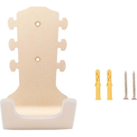 Crochet mural pour guitare et ukulélé, support mural en métal antidérapant, accessoire pour guitare doré (1/5)