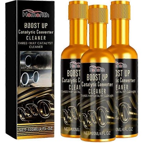 Lot de 3 nettoyants pour convertisseur catalytique de moteur de véhicule Boost Up, nettoyage en profondeur, multi-usages (1/4)
