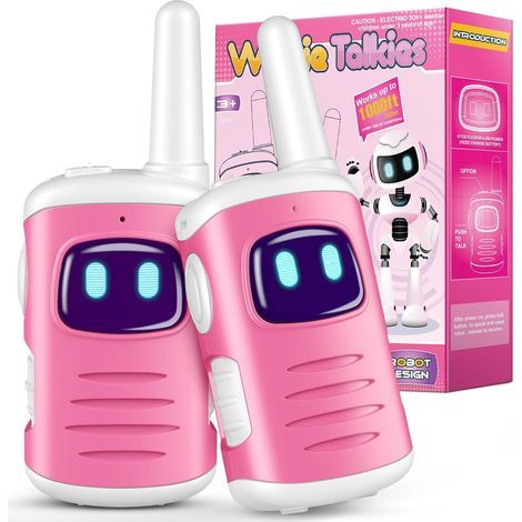 2 Talkie Walkie, Léger 81g, Portée 300m, Simple Utilisation, Jouet Extérieur Enfant 3-10 Ans (1/5)