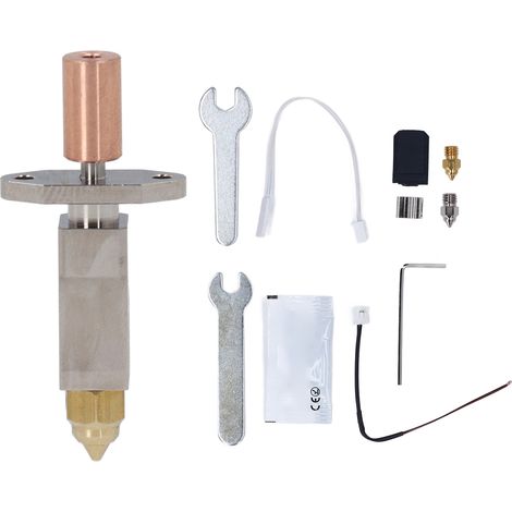 Kit d'extrémité chaude d'imprimante 3D, buse en céramique à haut débit, trou unique de 0.4mm (1/5)