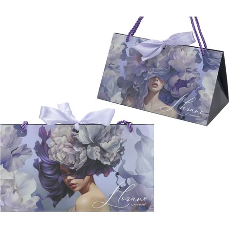 Juego de 6 bolsas decorativas - L. Lozano, Sinfonía Floral de Dama (carmani) (1/4)