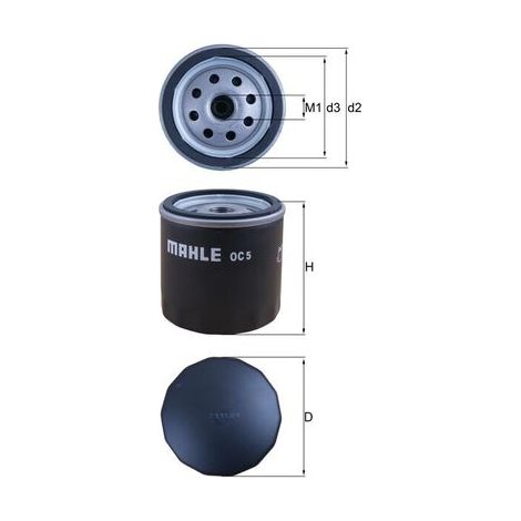 KNECHT OC5 ÖLFILTER (1/2)