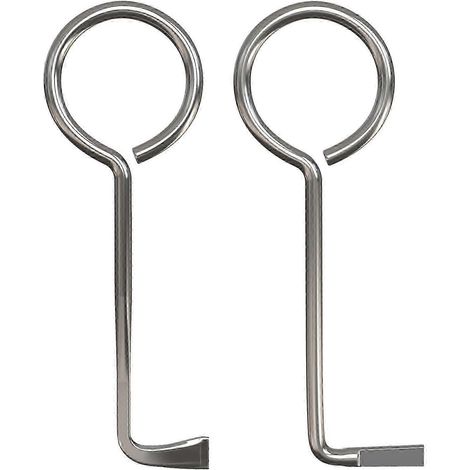 Lot de 2 clés universelles professionnelles pour serruriers, ouvrant la plupart des portes. Compatibles avec les portes de chambres et les serrures à barbe colorée. (1/4)