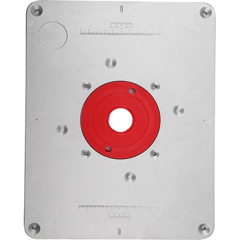 Plaque d'insertion et bague d'insertion pour table de défonceuse (300 mm x 235 mm x 9,5 mm) pour le travail du bois (1/5)