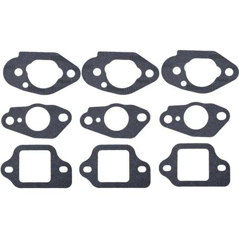 3 set compatibili con guarnizioni per carburatore per tosaerba Honda GCV135 GCV160 GCV190 GSV190 HRS216 HRT216 HRB216 HRR216 HRZ216 Sostituisce 16212-Zl8-000 16221-883-800-Crezuo