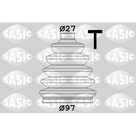 Jeu de joints-soufflets, arbre de commande Sasic 1904043 CITROËN 1607740880