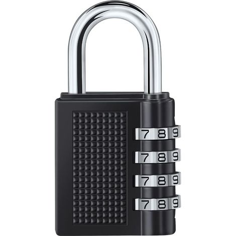 1PCS Cadenas à Combinaison à 4 Digit,Serrure Combinée,Numero Cadenas Code,Serrure à Combinaison pour Gymnase, école, Portail, Hangar, Garage, Rangement, Casiers à Bagages et Boîte à Outils (1/3)