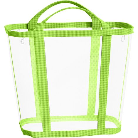 Cesto plegable para ropa, organizadores de malla - Verde XL