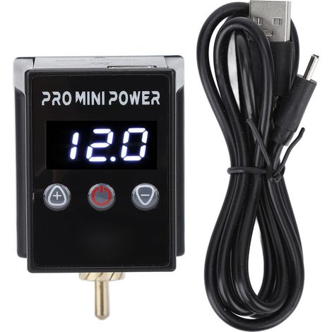 Bloc d'alimentation tatouage sans fil USB rechargeable 8h autonomie, prise RCA, batterie longue durée pour machine à tatouer (1/5)