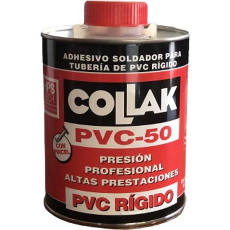 Pegamento Adhesivo Lento PVC-50 C/Pincel 1L - Collak