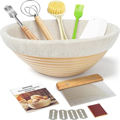 Set di 1 cestino per la fermentazione del pane (rotondo) (1/5)