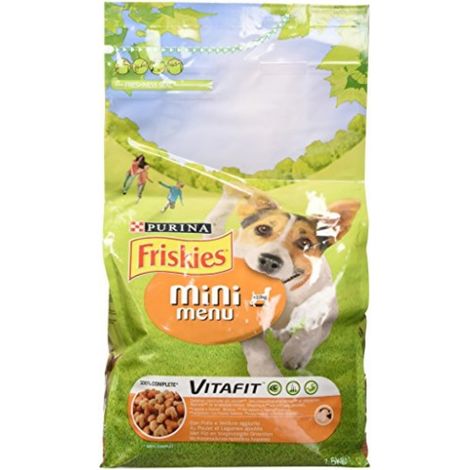 Friskies Mini Menu Chicken Croquettes Puirna Hunde 1,5 kg