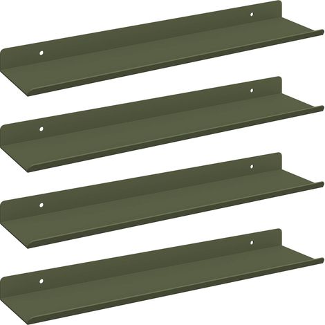 Maison Exclusive - Schwebendes Regal 4 pcs Olive Grün 40 x 8,5 x