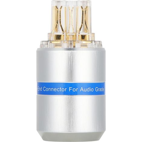 Fiche femelle VF107G Monosaudio, prise secteur en cuivre pur plaqué or 24K, connecteur HiFi audio 100-250V (1/5)