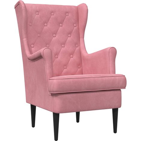 Sessel Rosa Samt vidaXL