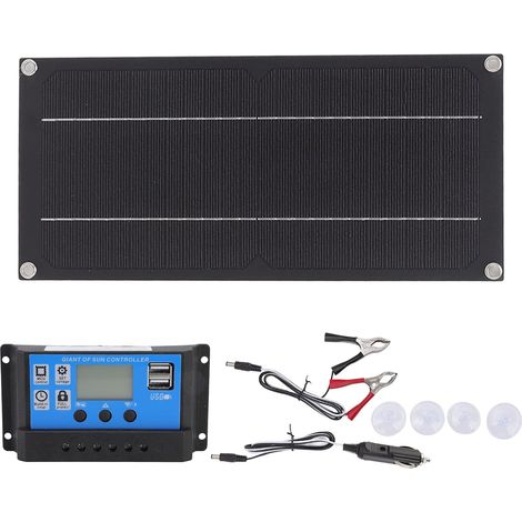 Kit de Panneau Solaire 600W 18V 100A Contrôleur de Chargeur de Batterie pour l'agriculture en Plein Air (1/5)