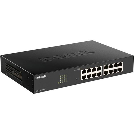HUB Switch puertos 16 D-LINK DGS-1100-16V2 1000BASE-T Negro (1/3)