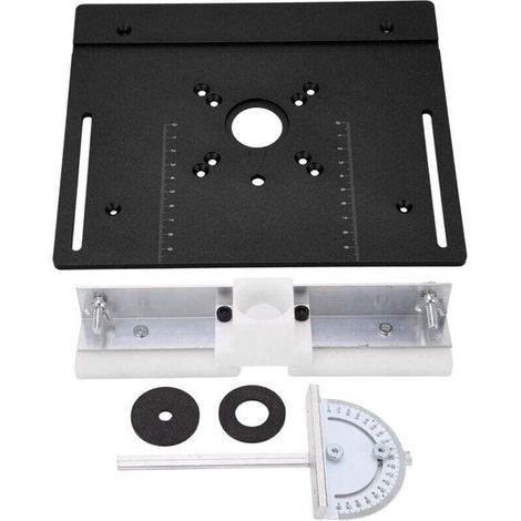 Routeur de routeur en métal plaque de base en aluminium en aluminium pour la scie à table,C