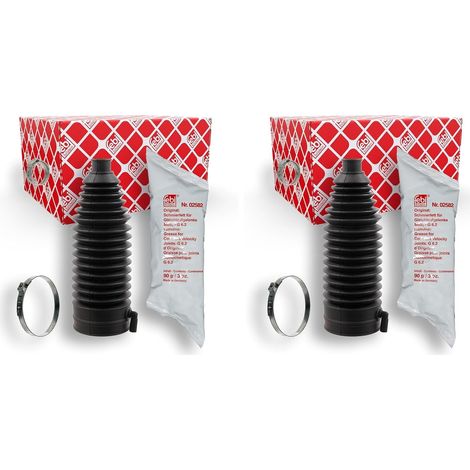 Jeu de 2 soufflets de direction - Caoutchouc durable - Protection contre la poussière - Pour véhicules compatibles - Dimensions 187mm (1/3)