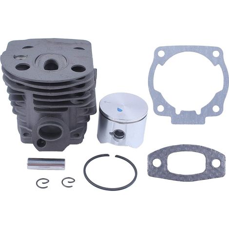 Kit de cylindre 45 mm piston cylindrique 10 mm axe avec joints pour Montage Husqvarna 51 55 Plaqué Nikasil Tronçonneuse 503168301,503 16 83-01 (1/5)