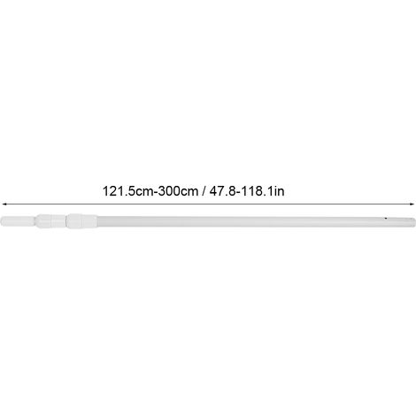 Reinigungsstange für Poolskimmer aus Aluminiumlegierung – 121,5–300 cm, Gewicht 660 g (1/5)