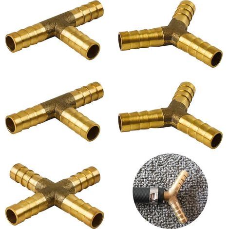 connettori in ottone da 8 mm – Per tubi pneumatici, carburante, aria, acqua e diesel (1/5)