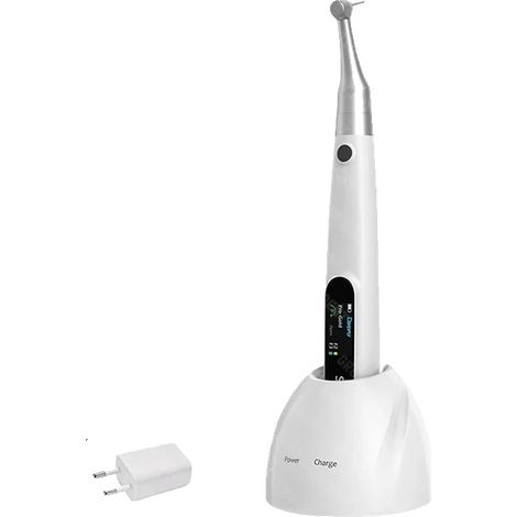 Micromotore endodontico senza fili, localizzatore apicale integrato, display OLED a colori, ricarica wireless. (1/2)