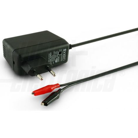 Carica Batteria Piombo + Trim. Pinze 27,6Vdc - 450 Ma