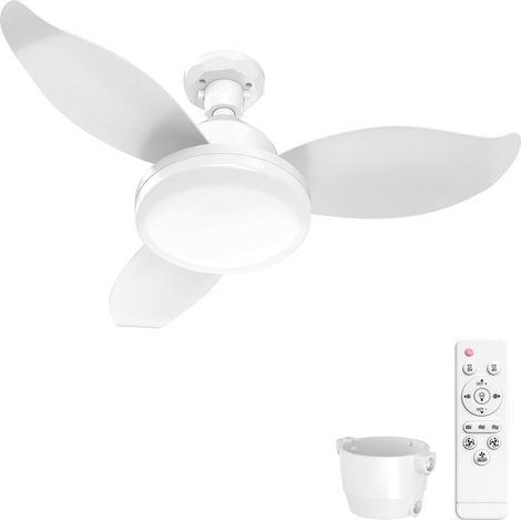 Ventilateur design – 35″ – 3000 lumens – Commande distance – Variateur – E27 – Chambre/couloir/garage/cuisine (1/5)