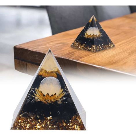 Pyramide d'Orgone Équilibre Énergétique Pierre Positive Décoration Méditation Chambre Bureau (1/5)